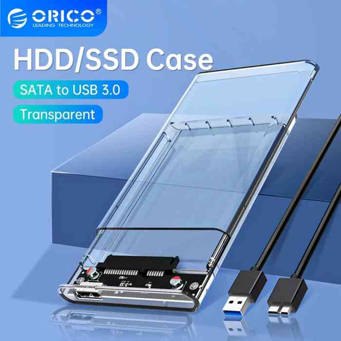 HDD Enclosure 2.5 INCH HDD Storage Box USB 3.0